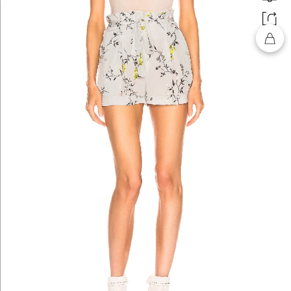 L’Agence Alex paper bag shorts